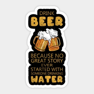 Drink Beer Sticker